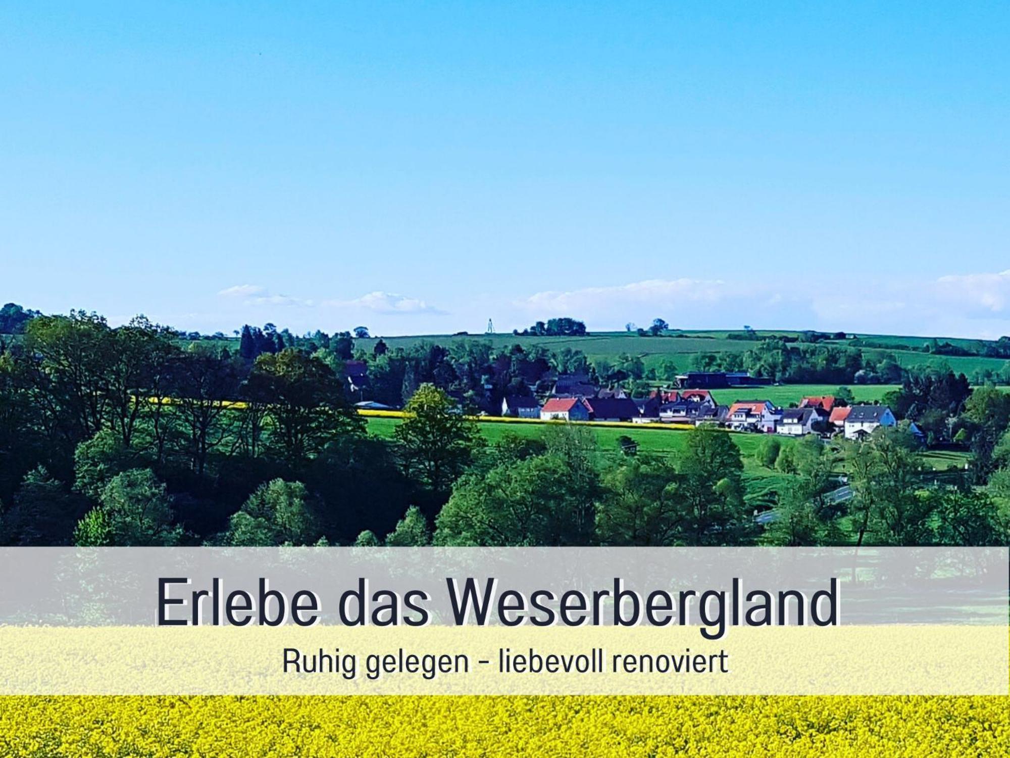 Am Feldrain - Urlaub Mit Hund Im Weserbergland Munden  Exterior photo
